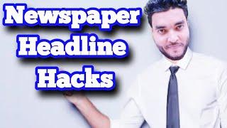 Rules for Newspaper Headlines | How to read & write a smart headline | Learn English | RHR