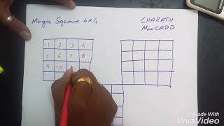 Magic Square 4x4 easy method