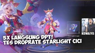 DROPRATE TINGGI LANGSUNG DPT REVIEW STARLIGHT CICI - MOBILE LEGENDS