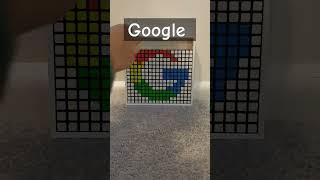 Google Logo Rubix Cube Art #cube #puzzle #rubixcube #cubeart