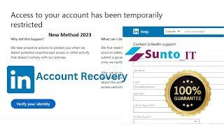 How to Recover Linkedin Restricted Account without Id Verify 2023..!!New Method..!!