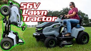 BATTERY POWERED TRACTOR - EGO T6 42 inch Lawn Tractor Review