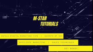 M-Star Tutorials Trailer