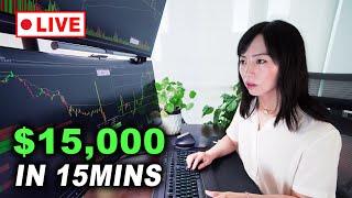 LIVE TRADING - $15,000 Profits In REALITY