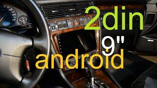 Установка 2din  android 9" магнитоли на AUDI A8D2