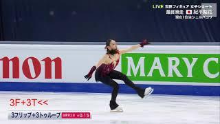 Rika Kihira downgraded Triple Toeloop in WC2021 Short Program