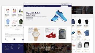 How To Create Complete Responsive E Commerce Website Using HTML CSS & BOOTSTRAP 5
