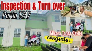 TZA7 PORTIA UNIT INSPECTION & TURN OVER VLOG MICARA TANZA CAVITE - Agent Selah