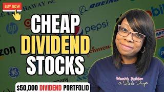 6 CHEAP Dividend Stocks I’m Buying Right Now | $50,000 Dividend Portfolio