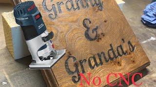 How to. Hand made sign using a router, simple technique.