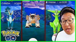 16 Cobalion, Terrakion And Virizion Raids on Raid Hour in Pokemon GO