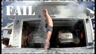 Guy Throws Boiling Water In The Freezing Cold Air (FAIL!)