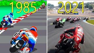 Evolution of Motorcycle Racing Games 1985 - 2021