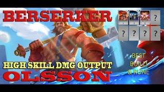 Olsson Best Build - BERSERKER | Olsson Best Build & Runes| Olsson Legend Of Ace