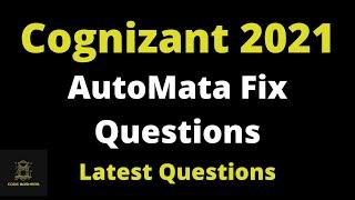 Cognizant Automata Fix Questions And Answers 2021 | Cognizant Code Debugging | 2021 Batch