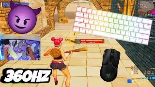 GK61 ASMR Chill tilted zonewars  Satisfying Keyboard Fortnite 360 FPS Smooth 4K