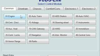 Activating cruise control VW T4 vcds