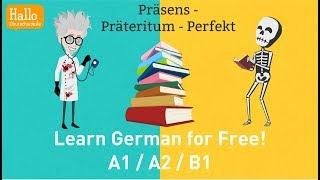 Learn German A2, B1 / Präsens, Präteritum, Perfekt / Teil 6