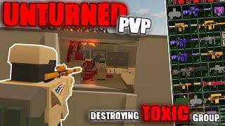 Online Raiding & Griefing Toxic & Racist Group - Unturned PvP (Short Movie)