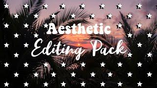 Aesthetic Editing Pack - Green Screens, Music, and Fonts