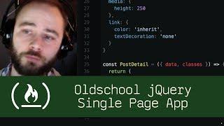 Oldschool jQuery Single Page App - Live Coding with Jesse
