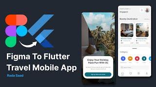 2- Flutter Travel App Login Page UI Design