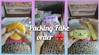 packed So many packing fake order️ | asmr | aesthetic ️ |