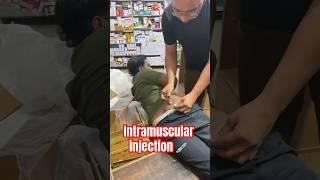 Intramuscular injection  #intramuscularinjection #injection #new #viral #trending@SMpharmacy_