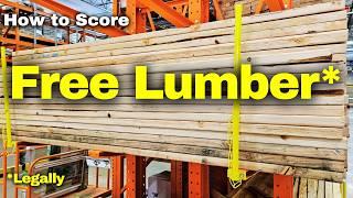 How YOU can get lumber for FREE - The Lumber Hack that Anyone Can Do!