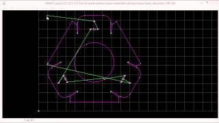 [No Sound] Preparation: CAD to DXF to ORD For The Waterjet Cutter