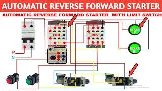 AUTOMATIC REVERSE FORWARD STARTER CONTROL WITH LIMIT SWITCH! REVERSE FORWARD STARTER CONTROL WIRING