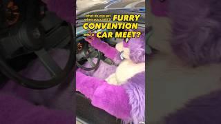 what d'you get when you cross a furry convention and a car meet? #vancoufur #furry #furries #fursuit