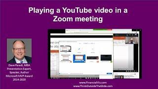 Playing a YouTube video in a Zoom meeting