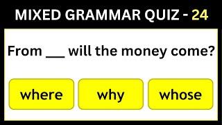 Mixed English Grammar Quiz | Can you Pass this Grammar Test? Kidsa2z