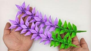 Origami LAVENDER tutorial How to make a paper flowers