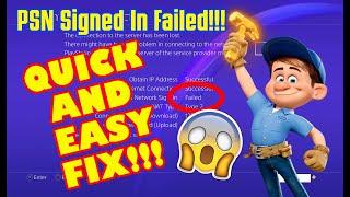 Play Station Network Sign in Failed Fix !!! Fast and Easy !!!