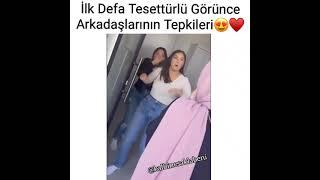 İlk Defa Tesettürlü Görünce Arkadaşlarının Tepkileri #kalbinesaklabeni #kankan  #shorts #shortvideo