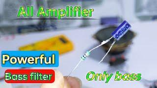 Bass filters circuit बनाऐ सिर्फ 0.75₹ में || हिंदी ||  bass filter kaise banaye Ankit electronic