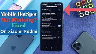 Mobile Hotspot Not Working on Xiaomi Redmi? - Fixed Personal Hotspot!