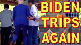 Biden TRIPS Again and MEDIA Hides It.....