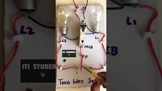 ITI ELECTRICIAN TRADE 1 year practical video Part 9|~woodworking art skill #shorts #SHORTS #ytshorts