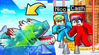 SECURITY HOUSE vs MUTANT SHARKS in Minecraft!