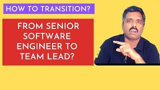 How to transition from senior software engineer to team lead or tech lead role?