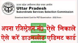 How to Find UPSSSC Registration Number - upsssc pet registration number no record found