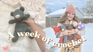 A week of crochet 🫶 || Weekly Vlog, Crochet & Chat, New Patterns, and more!