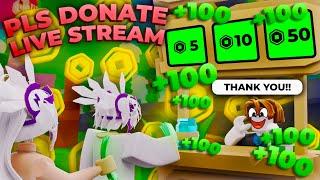  FREE ROBUX GIVEAWAY!! PLS DONATE LIVESTREAM and play with Viewers day 323