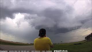 Amazing anti-cyclonic vs. cyclonic funnel battle.