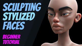 Sculpting a Stylized Face - Detailed Beginners Tutorial - Blender 3