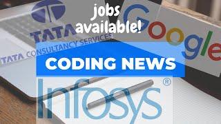 Job opportunities at Infosys, TCS and google's kotlin course || Dated 24/07/2020