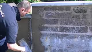 HOW TO  fit / install  expansion joints for cement render DIY plastering ( control joints